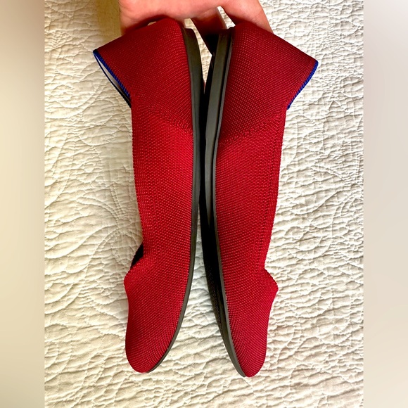 Rothy’s Bright Red Flats 9.5 - Picture 3 of 6